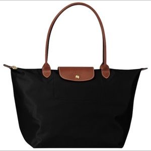 Longchamp Le Pliage Large Tote Black. New!